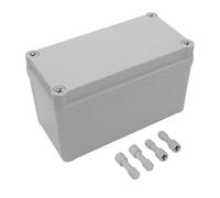 LeMotech Junction Box IP67 Waterproof Dustproof ABS Plastic Project Box for Electrical Outdoor Enclosure Gray 6.3 x 3.1 x 3.7 inch (160 x 80 x 95 mm)