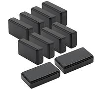 LeMotech Project Box 10 Pieces ABS Plastic Electrical Project Case Small Junction Box for Electronics Black 2.0 x1.1 x0.6 inch (50 x 28 x 15 mm)