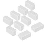 LeMotech Project Box 10 Pieces ABS Plastic Electrical Project Case Small Junction Box for Electronics White 2.40 x 1.41 x 0.98 inch (61 x 36 x 25 mm)