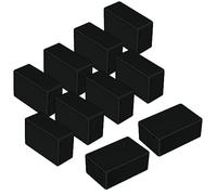 LeMotech Project Box 10 Pieces ABS Plastic Electrical Project Case Small Junction Box for Electronics Black 2.74 x 1.77 x 1.15 inch (70 x 45 x 29 mm)