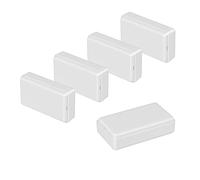 LeMotech Project Box 5 Pieces ABS Plastic Electrical Project Case Small Junction Box for Electronics White 1.97 x 1.10 x 0.59 inch (50 x 28 x 15 mm)