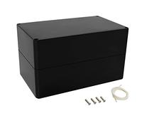 LeMotech Project Box ABS Plastic Distribution Box IP65 Waterproof Electrical Boxes Universal Housing Black Outer Size 200 x 120 x 113 mm (Pack of 1)