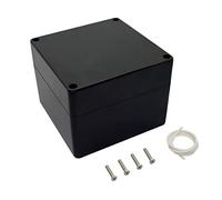 LeMotech Project Box ABS Plastic Distribution Box IP65 Waterproof Electrical Boxes Universal Housing Black Outer Size 120 x 120 x 90 mm (Pack of 1)