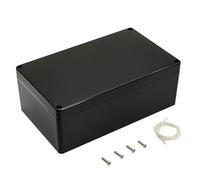 LeMotech Project Box ABS Plastic IP65 Waterproof Dustproof Electrical Junction Box Outer Housing for Electronics Black 200 x 120 x 75 mm (Pack of 2)