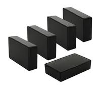 LeMotech Project Enclosure 5pcs ABS Electrical Junction Box Small Size Electronics Craft Box Black External Dimensions 100x60x25mm