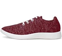 LeMouton Classic Men's Wool Shoe | Comfortable Lightweight | Walking Lace Up Sneaker, Burgundy, 12