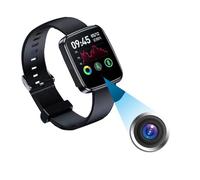 LemoVoz 64GB Camera Watches Small Recording Watch Video and Audio, Mini Camera with 64GB SD Card, Mini Bracelet Watch with Time Display Rechargeable Watch Recorder