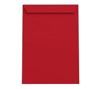 Lempac Dark Red Envelopes with Self-Adhesive Peel & Seal Strip 100 Pack - Professional 110gsm Quality Paper Mailers in Multiple Sizes - Elegant Coloured Mailing Solution for Home and Businesses- C4