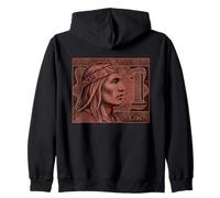 Lempira Indigenous Honduran Currency Engraving Zip Hoodie
