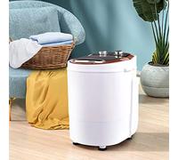 LEMROE Mini Washing Machine for Clothes 3KG Washer 1.5KG Drying Spin Cycle Portable Compact Electric Washers for Camping, Caravan, Dorms Apartments, College Rooms