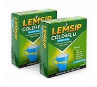 Lemsip Breathe Easy Cold & Flu Relief Hot Drink Sachets - 5 Sachets (2 Packs)