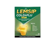 Lemsip Cold and Flu Original Lemon (10)