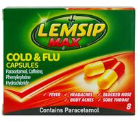 Lemsip Cold + Flu Max Strength Capsules (8)