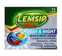 Lemsip Max Day and Night Cold and Flu Relief 16 Capsules