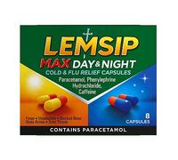 Lemsip Max Day & Night Cold & Flu Relief Capsules - 8 Capsules