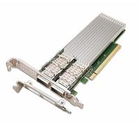 Lemspum 100G Ethernet Network Interface Card Dual QSFP28 Ports Converged Network Adapter Compatible Intel E810-CQDA2, PCIe 4.0 x16 NIC LAN Card Windows Server/Linux/VMware