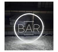 LEMST Sign Lamp Bar Neon Sign USB Powered Personalization Neon Lights for Bars Decoration Luminous Engrave Letters On The Wall Decor(40cmx40cm)