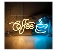 LEMST Sign Lamp Coffee Neon, Suitable for Coffee Bars, Walls, Cafes, Restaurants, Shop Windows 41.4x21cm