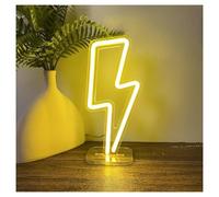 LEMST Sign Lamp Lamp Lightning Neon Sign USB for Desk Table Kids Room Decoration 13cmx26cm(A)