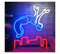 LEMST Sign Lamp Parkour Sport Neon Sign Dancer LED Light Dimmable for Dance Studio Sport Gym Bedroom Club Bar Party Wall Decor 16.93inx13.39in