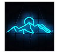 LEMST Sign Lamp Sunrise Sunset Neon Sign Wave Light for Bedroom Home Office Bar Coffee Shop Decor USB Powered Lamp 40cmx17cm(A)