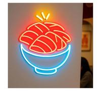 LEMST Sign Lamp Tekka-Don Neon Sign USB Dimmable Light for Japanese Restaurant Street Food Dining Room Sushi Bars Decor 45cm(Style 3)