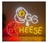LEMST Signs Lamp Egg Cheese Breakfast Neon Sign