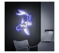 LEMST Signs Lamp Fish Neon Sign USB Powered Adjustable Brightness Animal Neon Lights for Room Wall Decor 28cmx36cm(C)