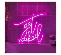 LEMST Signs Lamp Get Naked Neon Sign