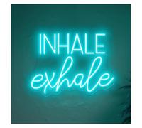 LEMST Signs Lamp Inhale Exhale Neon Sign