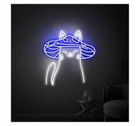 LEMST Signs Lamp Mushroom Neon Sign USB Powered Adjustable Brightness Mushroom Cat Neon Lights for Home Wall Decor 28cmx38cm(D)
