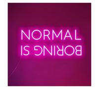 LEMST Signs Lamp Normal is Boring Neon Sign