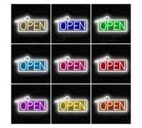 LEMST Signs Lamp Open Neon Sign USB Powered Suitable for Shop Window Restaurant Wall Decor Business Sign 22cmx40cm(NO.8)
