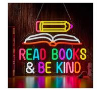 LEMST Signs Lamp Read Books and Be Kind Neon Sign