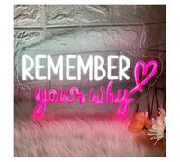 LEMST Signs Lamp Remember Your Why LED Neon Sign