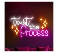 LEMST Signs Lamp Trust The Process Neon Sign