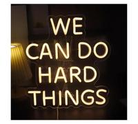 LEMST Signs Lamp We Can Do Hard Things Neon Sign