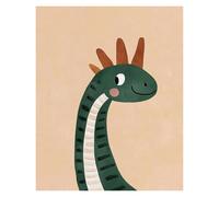 LEMST Wall Art Canvas Prints Funny Cute Cartoon Dinosaur Minimalist Nordic Illustration Poster No Frame Prints Canvas Painting Home Decor(N,30x40cm)
