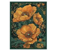 LEMST Wall Art Canvas Prints Inspirational Quote Poster No Frame Floral Print Flower Beautiful Woman's Portrait Canvas Painting Home Decor Picture(D,30x40cm)