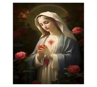 LEMST Wall Art Canvas Prints Vintage, Wall Art, Religion, Jesus, Moon Magic Angel Canvas Print Poster No Frame Home Living Room Room Decoration(A,50x70cm)