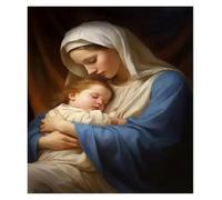 LEMST Wall Art Canvas Prints Vintage, Wall Art, Religion, Jesus, Moon Magic Angel Canvas Print Poster No Frame Home Living Room Room Decoration(T,40x60cm)