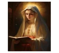 LEMST Wall Art Canvas Prints Vintage, Wall Art, Religion, Jesus, Moon Magic Angel Canvas Print Poster No Frame Home Living Room Room Decoration(O,40x60cm)