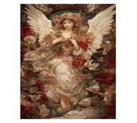 LEMST Wall Art Canvas Prints Vintage, Wall Art, Religion, Jesus, Moon Magic Angel Canvas Print Poster No Frame Home Living Room Room Decoration(G,40x60cm)