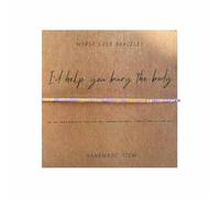 Lemua Morse Code Bracelet for Women Gold I'd Help Bury The Body for You Bracelet Gifts, M, Glass, no gemstone