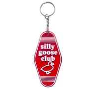 Lemua Silly Keychain Goose Keychain Red Funny Keychain Gag Gifts Novelty Christmas Gifts for Women, Medium, Red