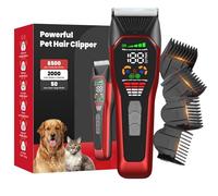 LEMULEGU Cordless Electric Hair Clippers for Large Pets,Two-Speed Quiet Strong Motor Dog Grooming Kits with Wide Stainless Steel Blade for Thick Coats Dogs,LGL 066R