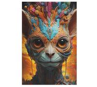 Lemur 1000 Piece Jigsaw Puzzle- Brain Teaser Game for Adults & Children - Educational Activities Wooden Jigsaws (78×53cm)
