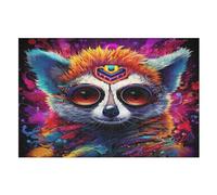 Lemur Animal Wooden Jigsaw Puzzles for Adults 1000 Piece Puzzle for Kids & Teens, Fun Educational Games for Family Game Night (75×50cm)