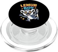 Lemur Boy Mens Funny Cartoon Jungle Primate Birthday Party PopSockets PopGrip for MagSafe
