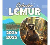 Lemur Calendar 2024 2025: 16 Months of The Animal from Sep 2024 to Dec 2025,Square 8.5 x 8.5 Inches Gift For Organizing & Planning